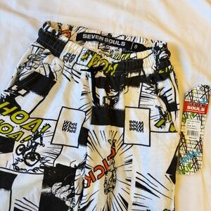 Seven Souls Graphic Comic Print Pants | Size 8 | New with Tags | Streetwear